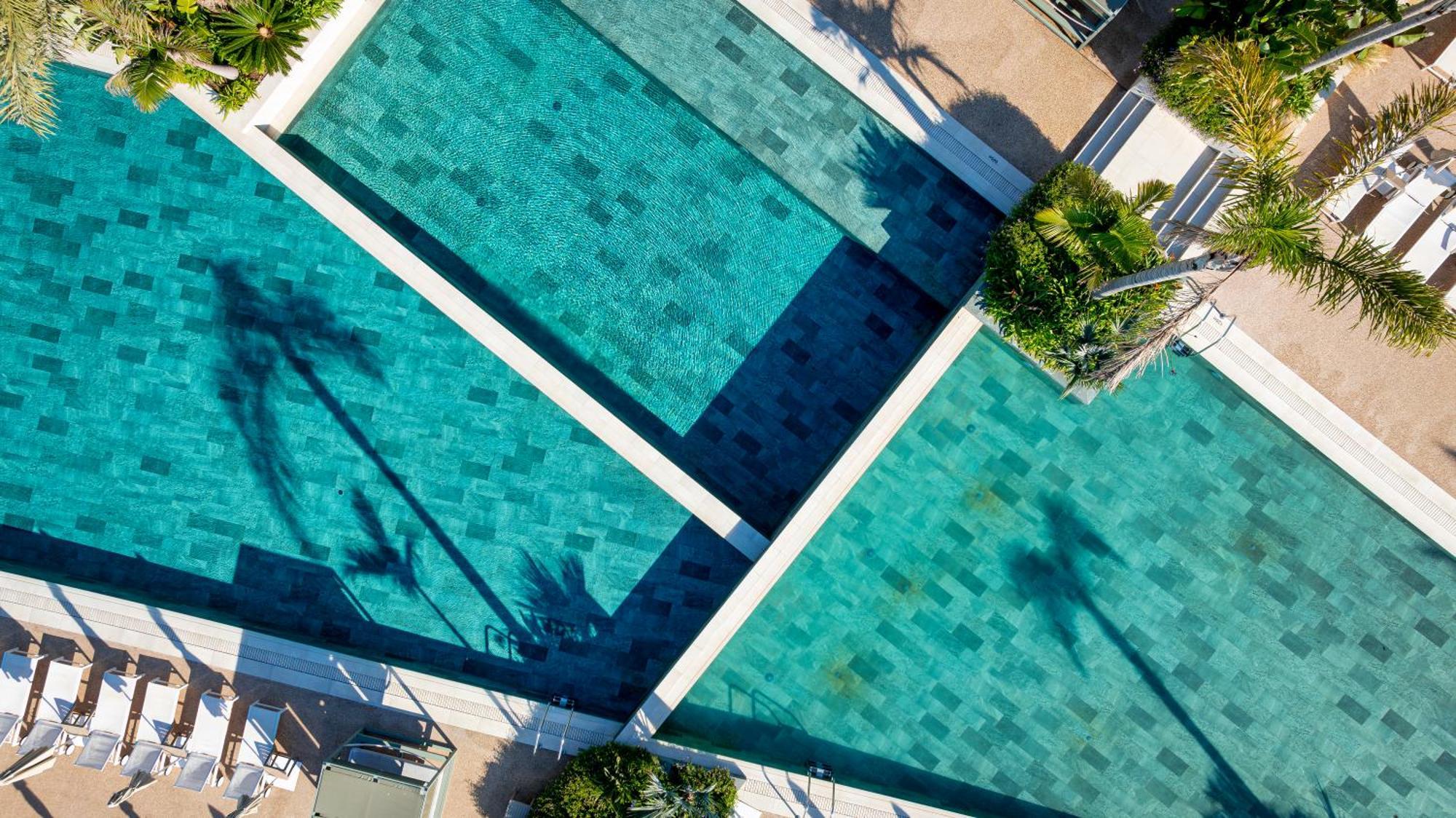 Atzavara Hotel & Spa Santa Susanna Zewnętrze zdjęcie Aerial view of the pool