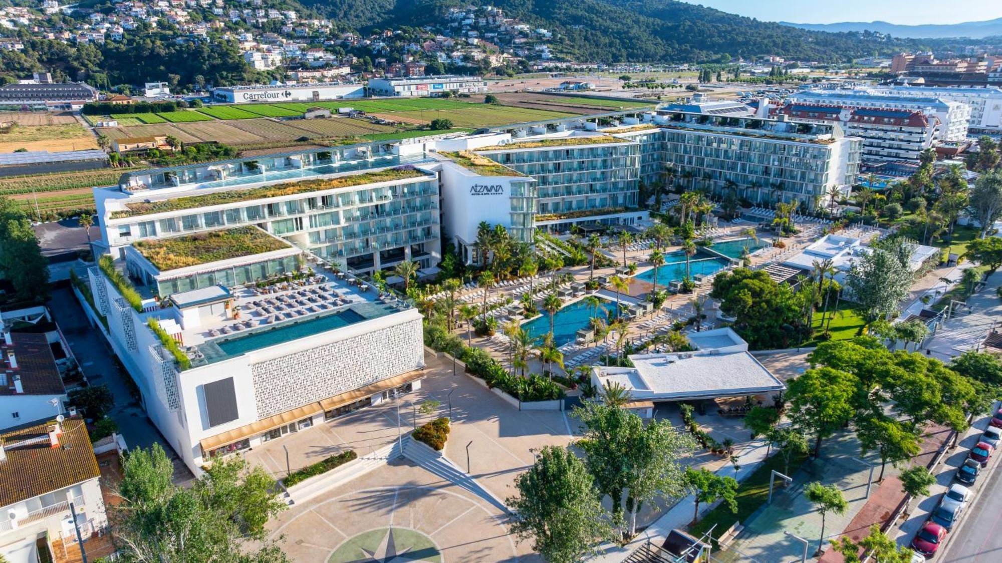 Atzavara Hotel & Spa Santa Susanna Zewnętrze zdjęcie Aerial view of the hotel