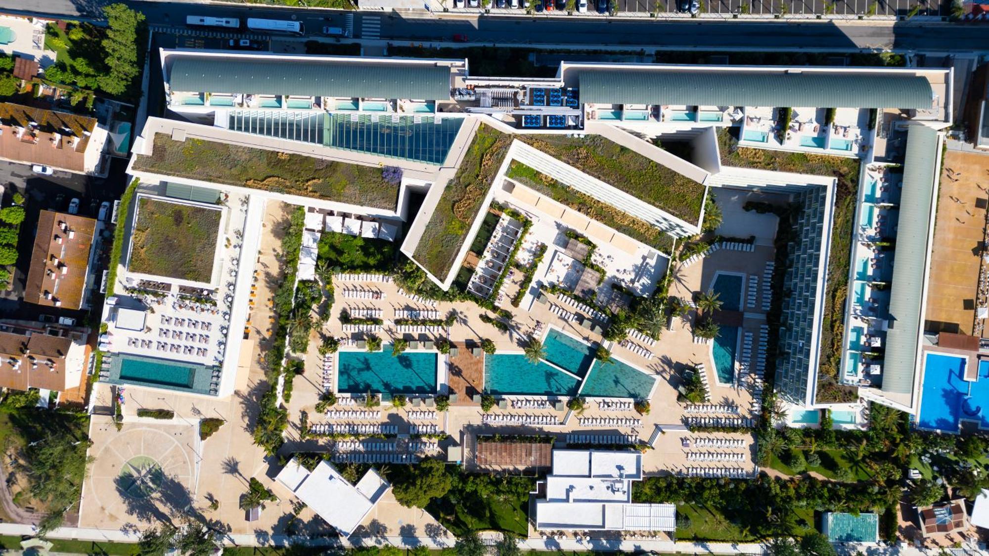 Atzavara Hotel & Spa Santa Susanna Zewnętrze zdjęcie Aerial view of the hotel